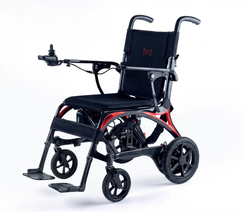 Monarch Ezi Fold Carbon Folding Electric Wheelchair – Red