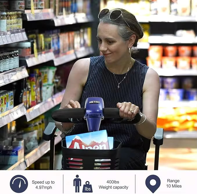 Compact Travel Mobility Scooter – 4 Wheel