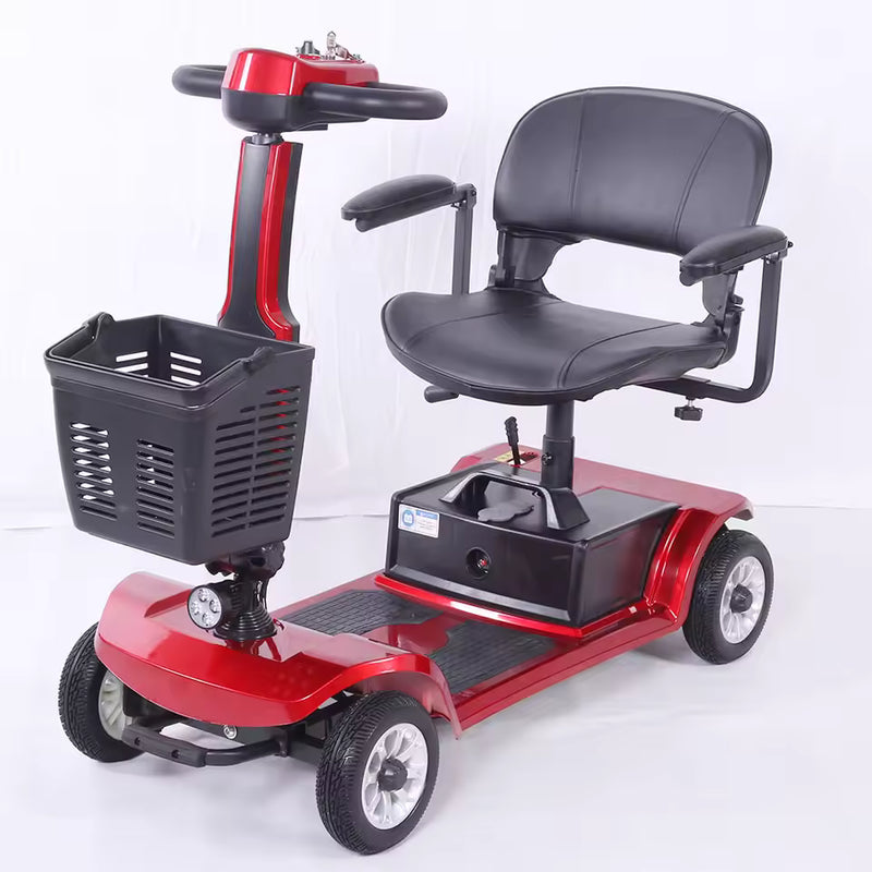 Folding Mobility Scooter with Basket and Armrests – 24V 12Ah/20Ah Battery