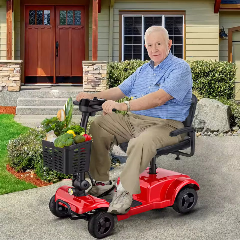 ENGWE 4-Wheel Folding Mobility Scooter – 250W, 24V 12Ah, 15.5-Mile Range