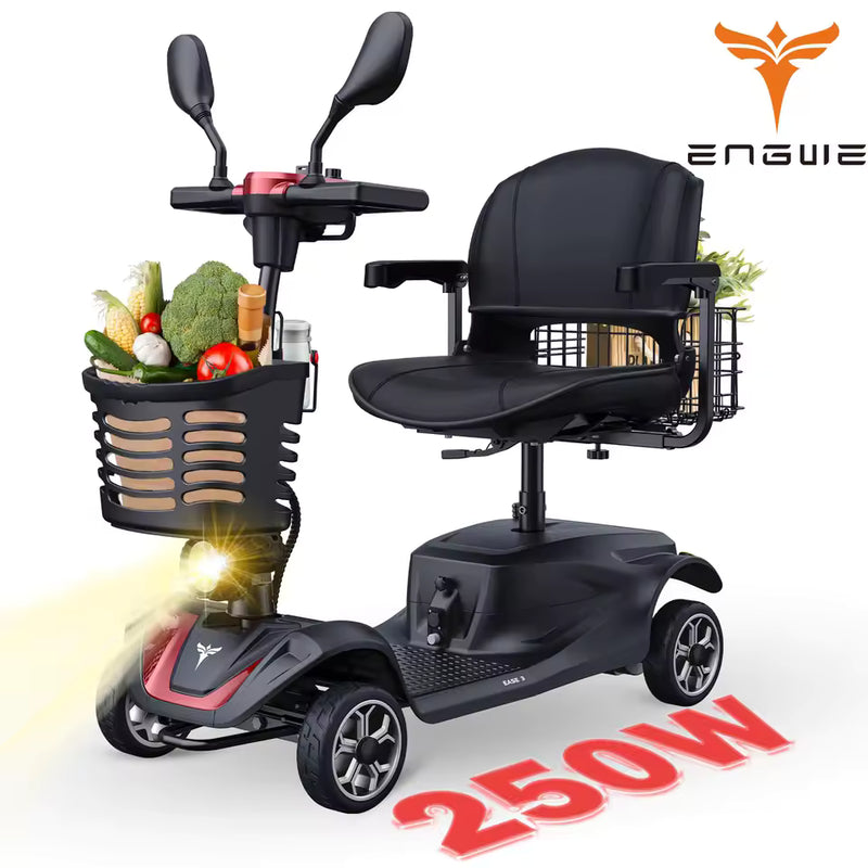 ENGWE Travel Mobility Scooter with Dual Baskets