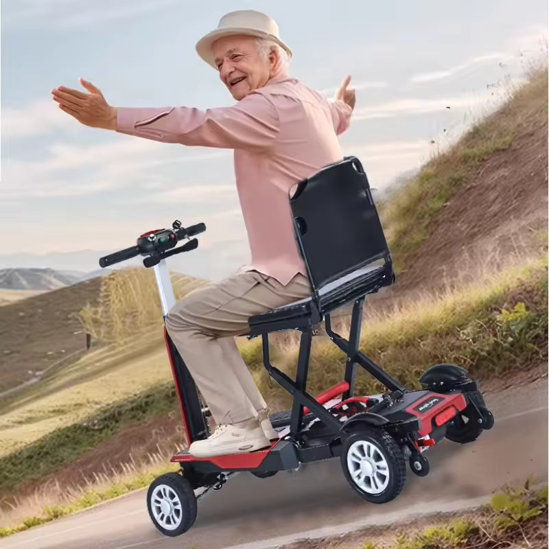 Portable 4-Wheel Mobility Scooter for Seniors