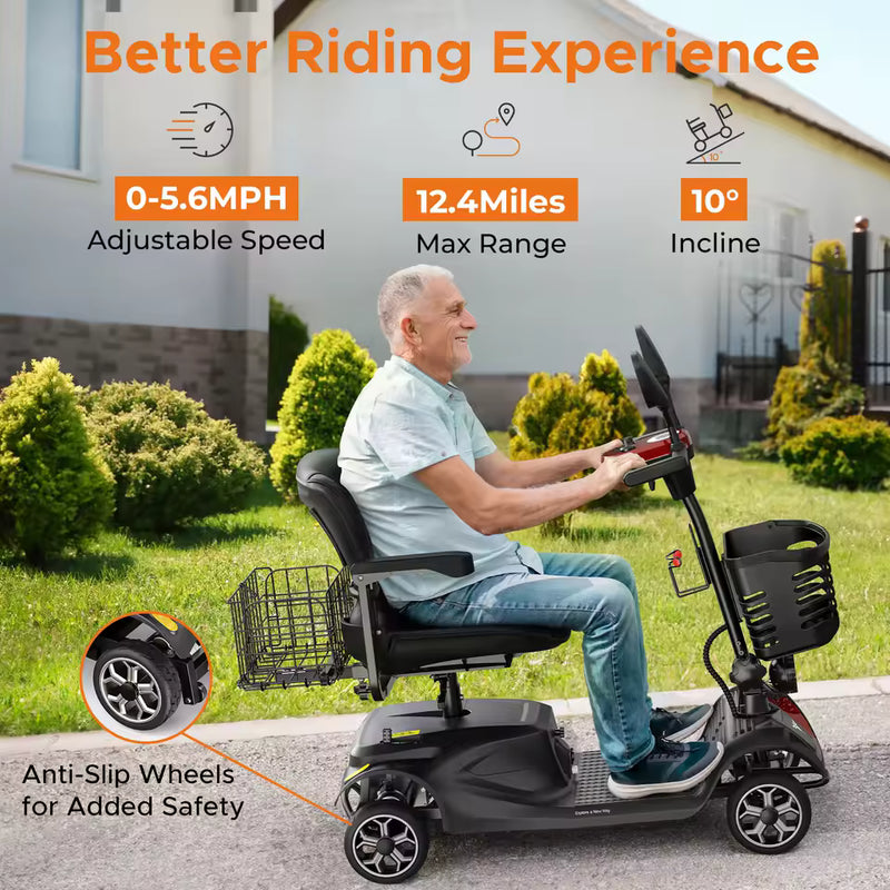 ENGWE Travel Mobility Scooter with Dual Baskets