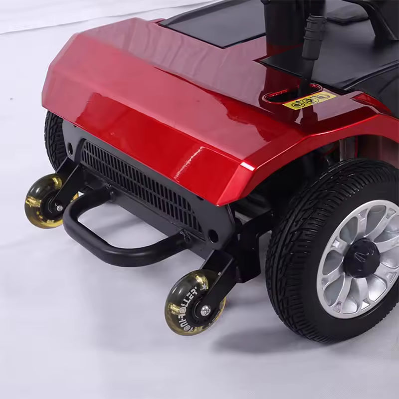 Folding Mobility Scooter with Basket and Armrests – 24V 12Ah/20Ah Battery