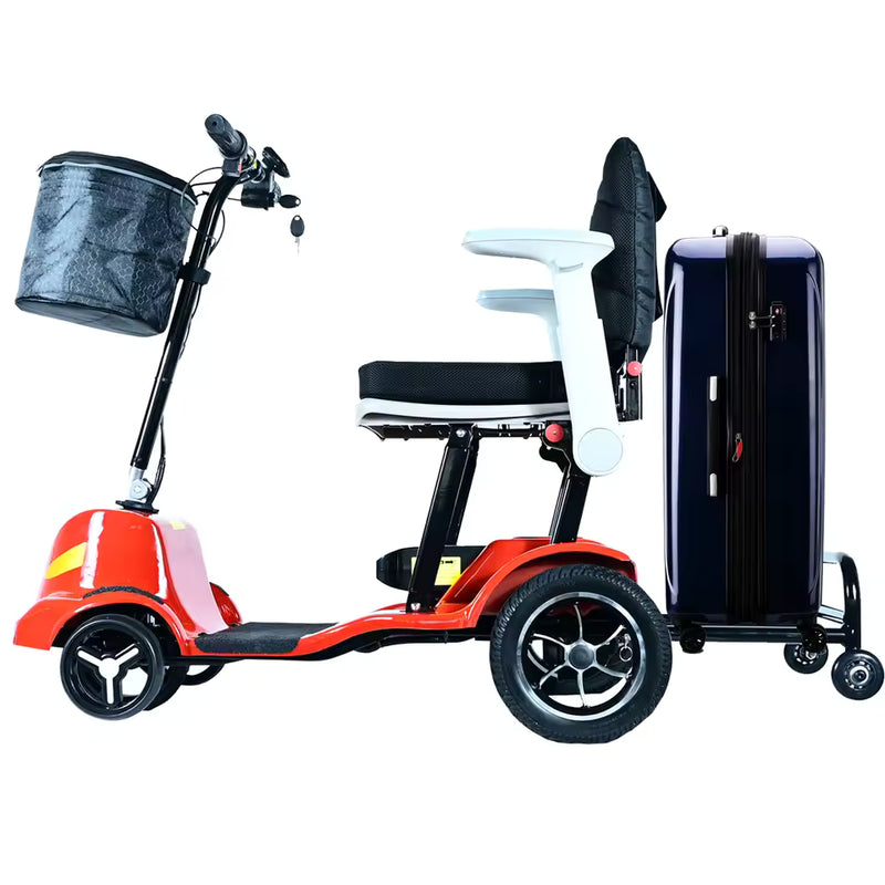 Lightweight Folding Mobility Scooter – 250W Brushless Motor, Magnesium Alloy Frame