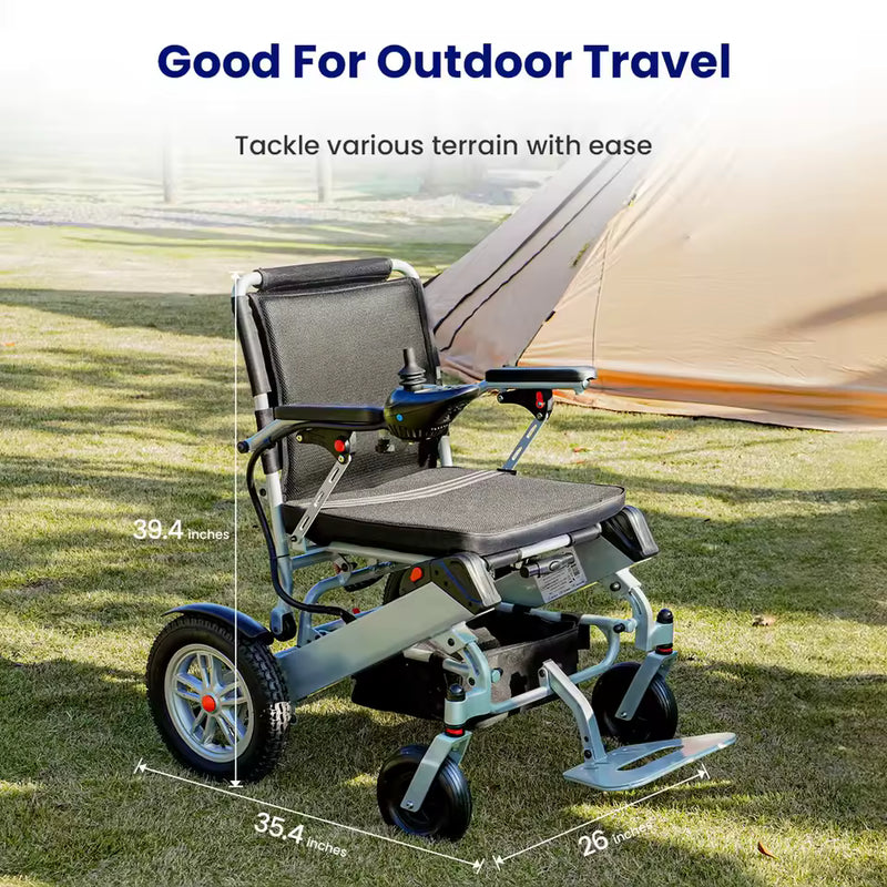 Compact Electric Wheelchair for Handicap Mobility