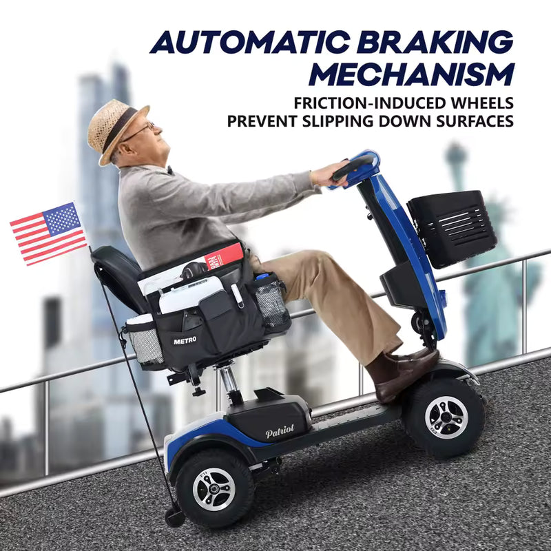 Metro Mobility 4-Wheel Mobility Scooter – 300W Motor, USB Charging Port