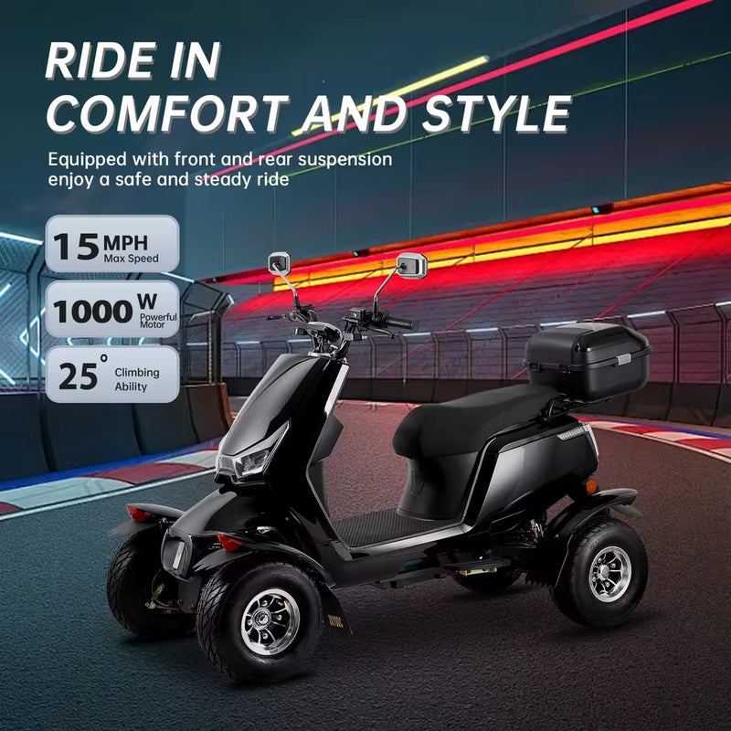 1000W Heavy-Duty Mobility Scooter – Off Road