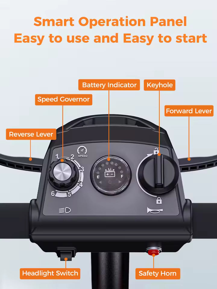 ENGWE Folding Mobility Scooter – 270W, Dual 10Ah Removable Lithium Batteries