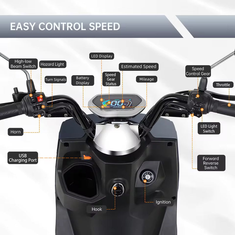 1000W Heavy-Duty Mobility Scooter – Off Road
