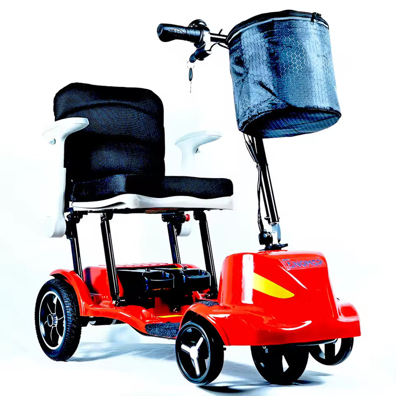 Lightweight Folding Mobility Scooter – 250W Brushless Motor, Magnesium Alloy Frame