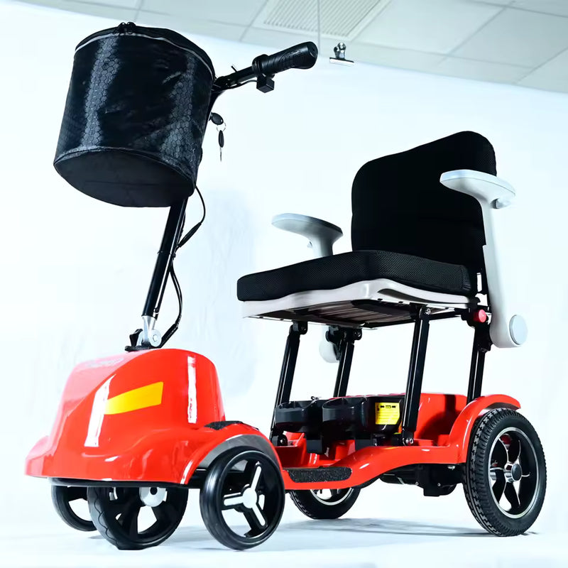Lightweight Folding Mobility Scooter – 250W Brushless Motor, Magnesium Alloy Frame