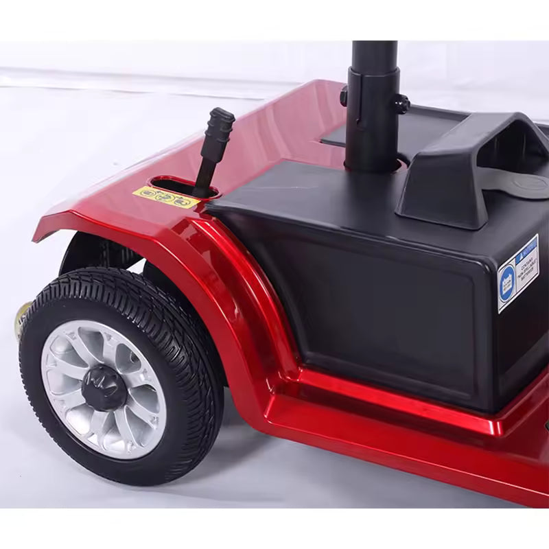 Folding Mobility Scooter with Basket and Armrests – 24V 12Ah/20Ah Battery