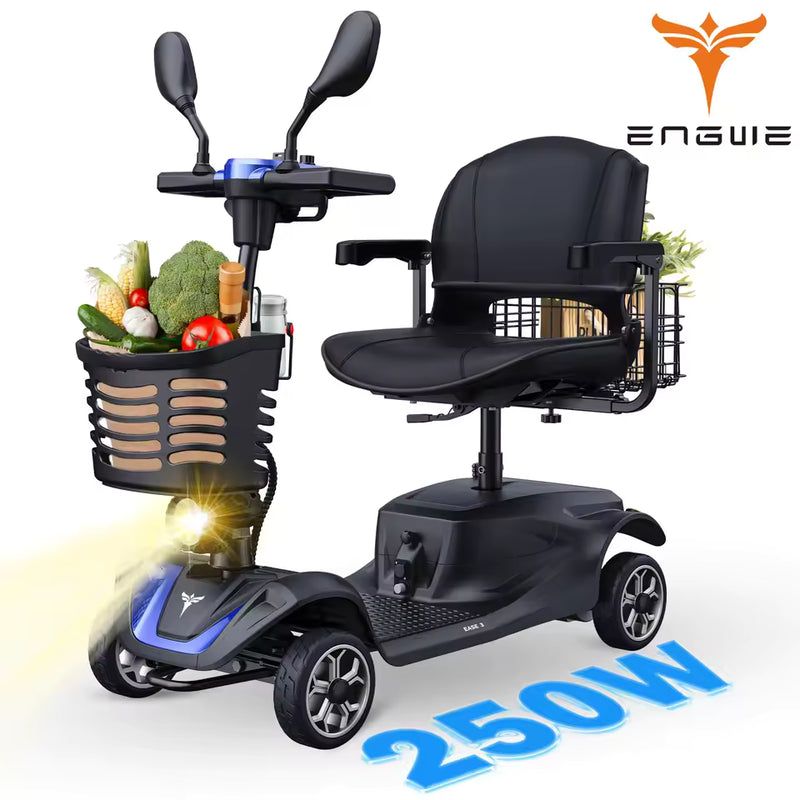 ENGWE Travel Mobility Scooter with Dual Baskets