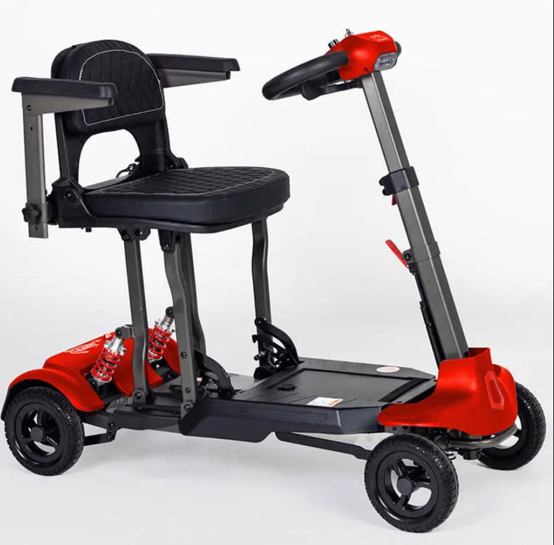 Monarch Genie Auto Automatic Folding Mobility Scooter – Red